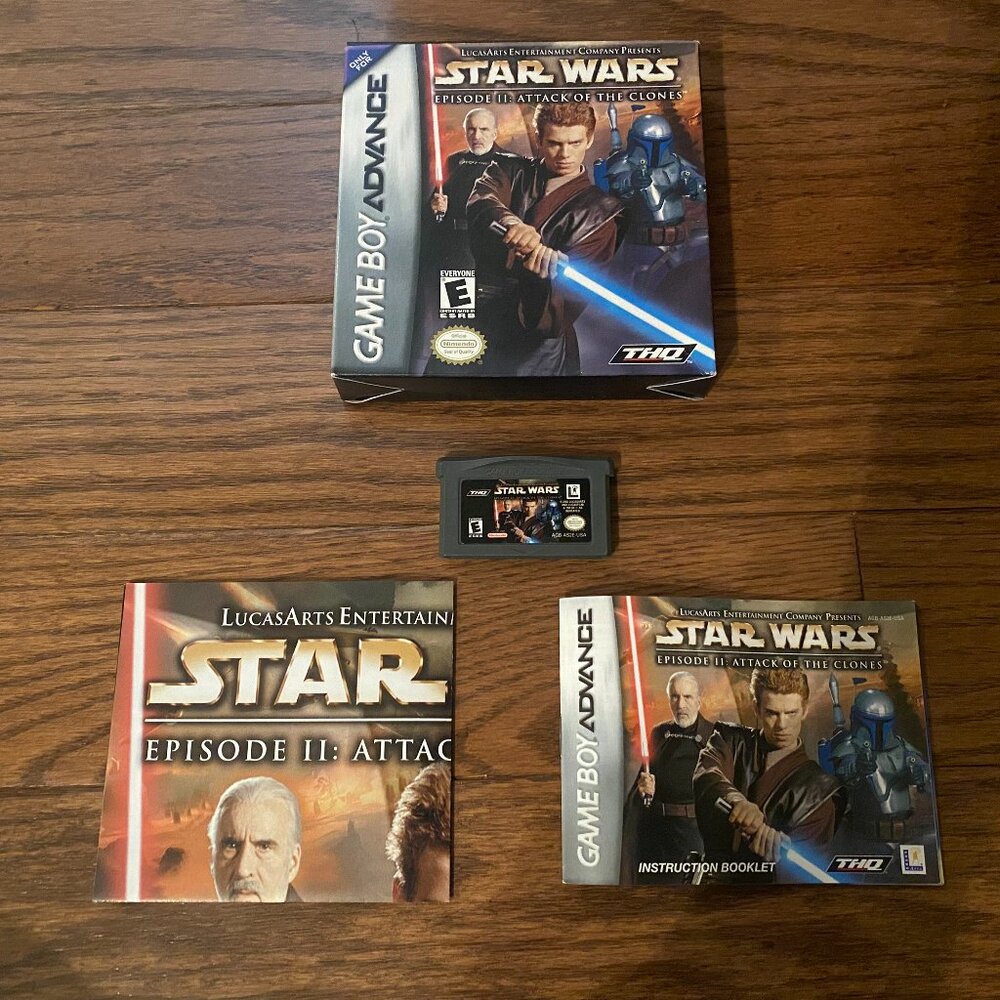 Star Wars Episode II Attack of the Clones (Nintendo GameBoy Advance, 2002)